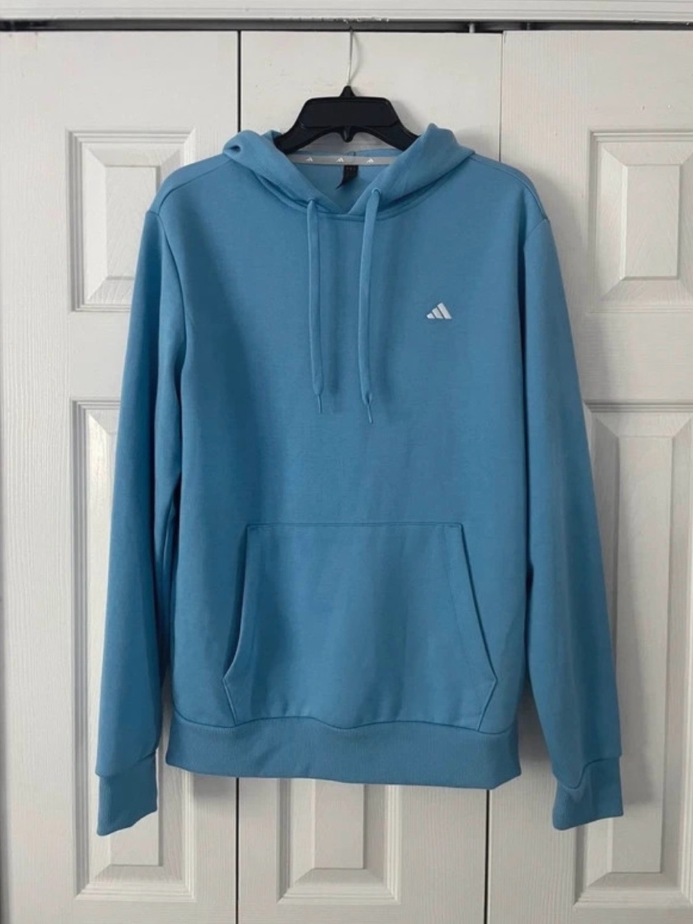 adidas Light Blue Men's Pullover Hoodie
